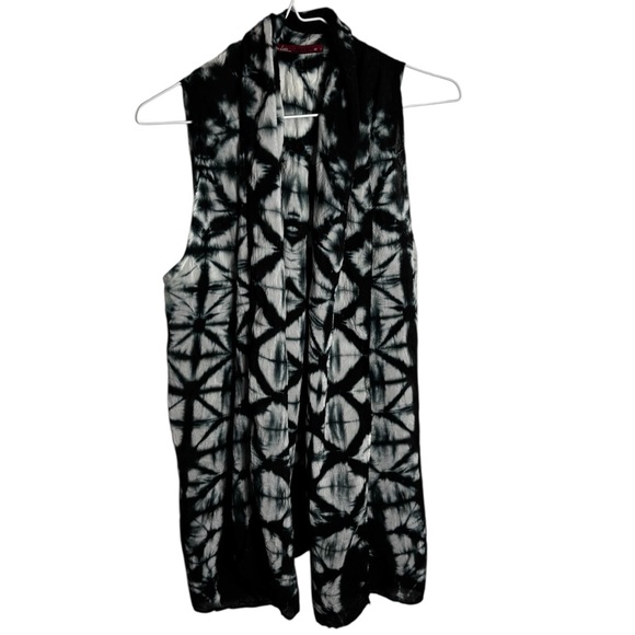 Y2K Tie Dye Flowy open front sleeveless kimono cardigan - Picture 1 of 8